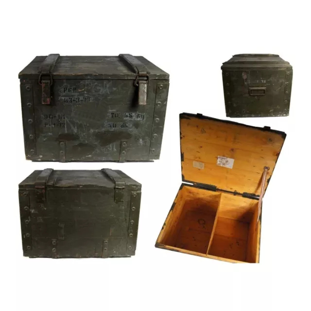 Armee Munitionskiste  TK1 Holzkiste Transportkiste Lagerbox Koffer Truhe Vintage