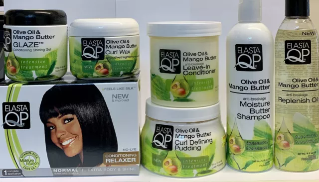 Elasta QP Olivenöl und Mangobutter Anti-Bruch Haarpflege Full Sortiment 2