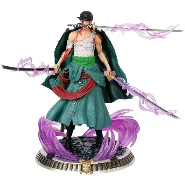 BANDAI 18cm One Piece Enel Anime Figure Roronoa Zoro Enel GK Figurine PVC  Statue Model Doll Collectible Decoration Toys Gifts