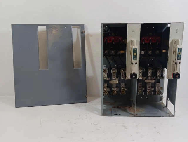 Square D Modello 4 Doppio 60A Termoadesivo Alimentatore 18 " Controllo Motore