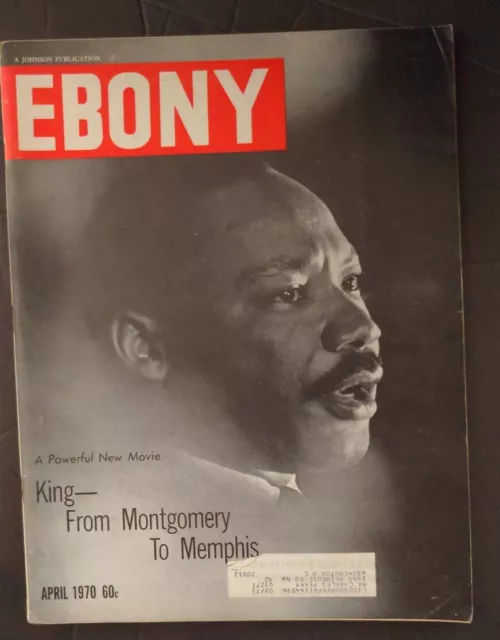 EBONY April 1970 Magazine Rev. Dr MARTIN LUTHER KING Jr. Movie Cover