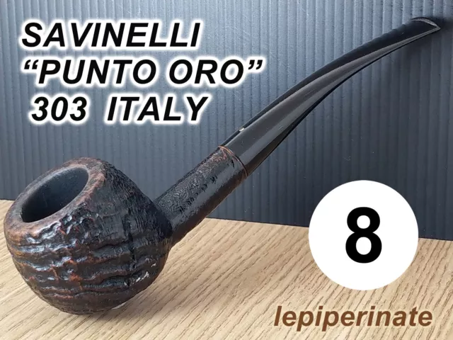 Pipa - Estate Pipe - Pfeife -   I N.8 SAVINELLI  "PUNTO ORO" 303 ITALY