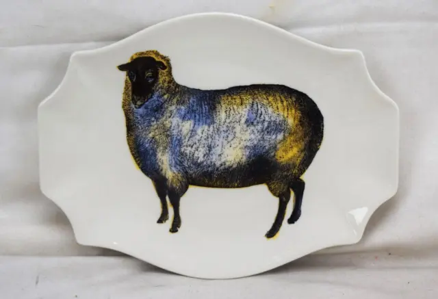 Ceramic/Porcelain Sheep Snack/Bread Plate New