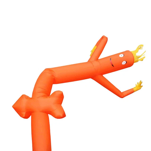 Advertising Inflatable Tube Man 18ft Orange Arrow Blow Up Wavy Fly Guy No Blower