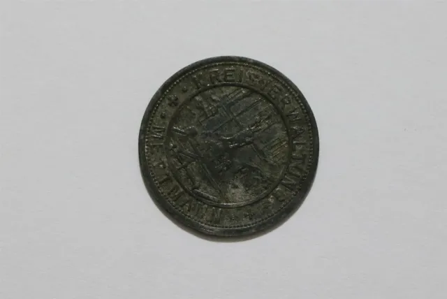 Germany War Money Token 50 Pfennig 1917 Mettmann Zinc B34 #Z827