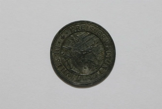Germany War Money Token 50 Pfennig 1917 Mettmann Zinc B34 #Z827