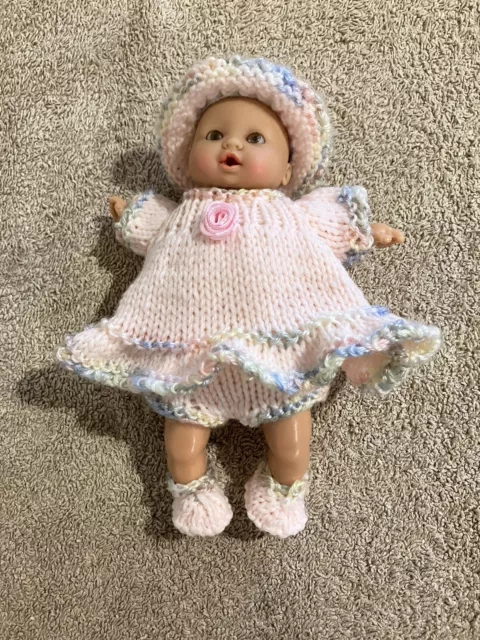 Hand Knitted Set For 7 Inch Doll