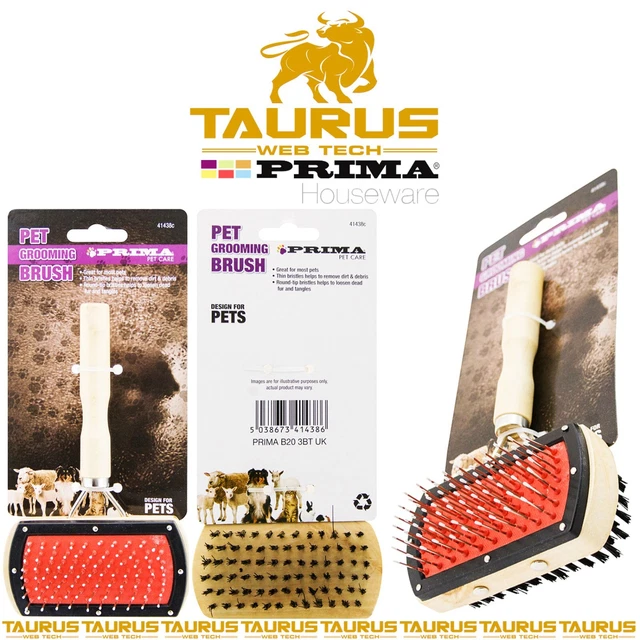 PRIMA Professional PET Grooming Brush Dematting Dog Cat Sheep Goat Comb Tool UK