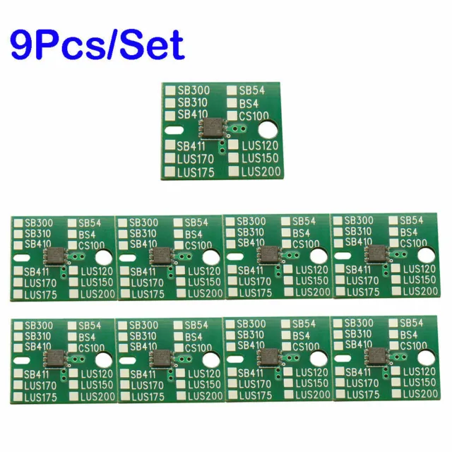9 Farben Einmaliger Chip für Mimaki LH100 Patrone (CMYKLCLMWCL, PR200) 1000ml