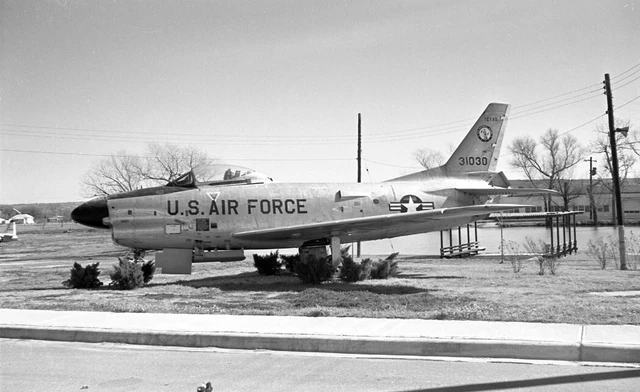 ex-Texas ANG, F-86D Sabre, 53-1030 at Dallas NAS, 25 Jan 1968 - original B&W neg
