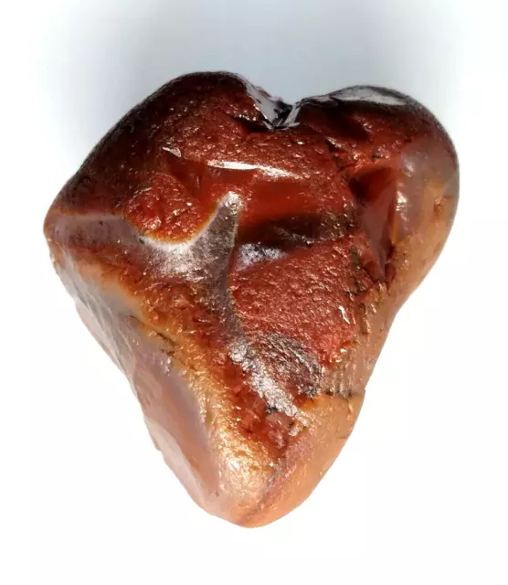 Lake Superior Agate 0.54 oz 'HEART NODULE' Rough Lapidary Gemstone - upnorth