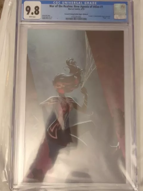 War of the Realms New Agents of Atlas #1 CGC 9.8 Sabine Rich Silk Virgin
