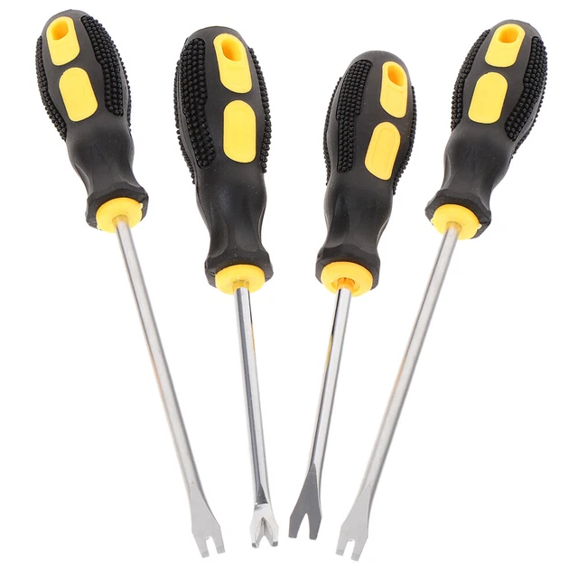 4 piezas removedor de grapas desmontaje de uñas herramienta extractor tapicería removedor de grapas