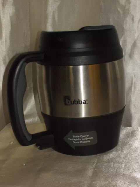52-oz Hot Cold Insulated Travel / Desk Mug Jug Bubba Stainless Steel Black nice! 2