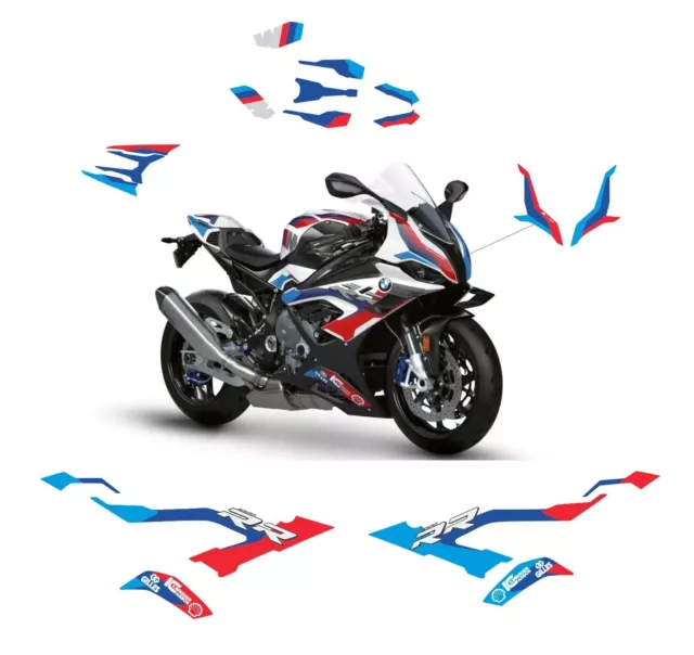 Sticker Set Replik BMW M1000RR für Motorrad BMW S1000RR 2019/2021