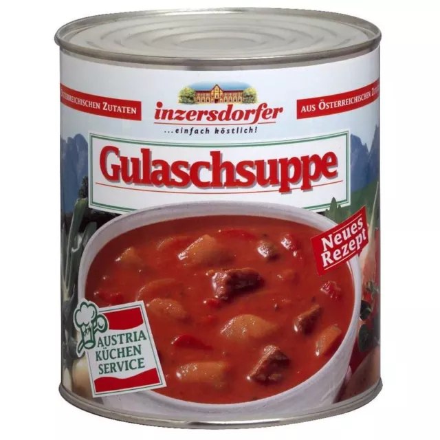 Preparato Gulaschsuppe Inzersdorfe Tradizionale Pronta All'uso 2900Gr