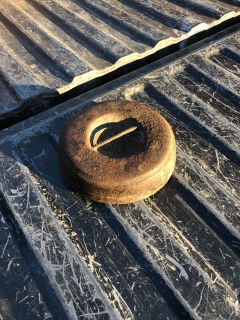 Antique Cast Iron Horse Carriage Wagon Tether  Weight Buggy Hitching Post Anchor