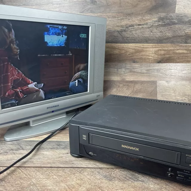 Philips Magnavox Vr Vcr Vhs Player Recorder Head Tested