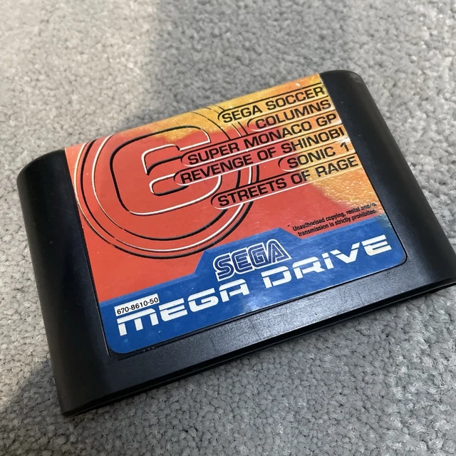 * SONIC THE HEDGEHOG 1 6 Ganec SEGA MEGA DRIVE UK GAME CARTRIDGE £10.00 ...