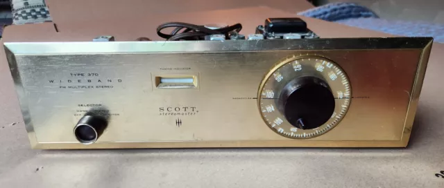 H H Scott Model 370 Vintage Tube Wideband FM Multiplex Stereo Tuner