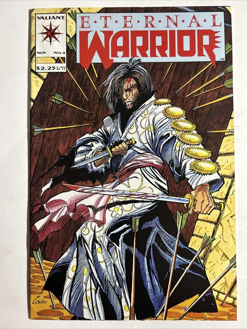 Eternal Warrior #4 (1992) 1st App Bloodshot Has Tape Pull On Back Cover