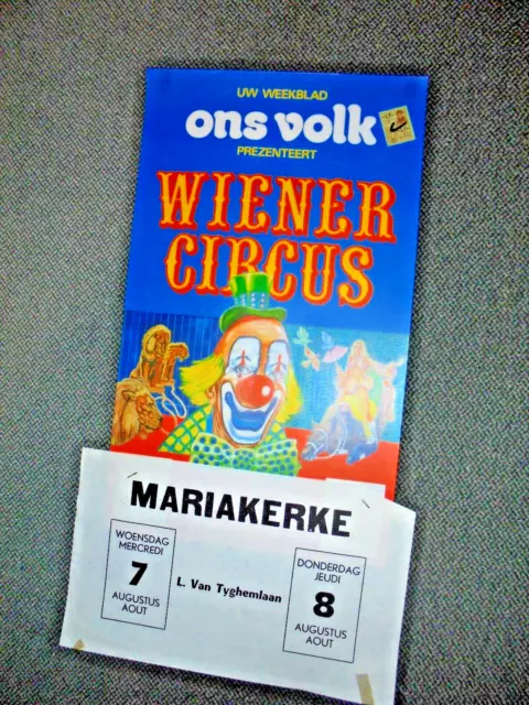 1974 (B) plakat WIENER CIRCUS Malter cirque circo poster affiche locandina