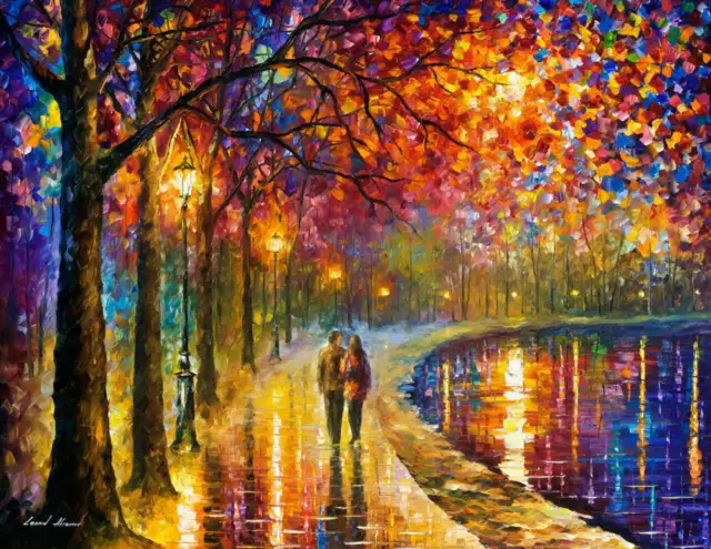 Leonid Afremov SPIRTS OF THE LAKE  Painting Canvas Wall Art Picture Print POSTER
