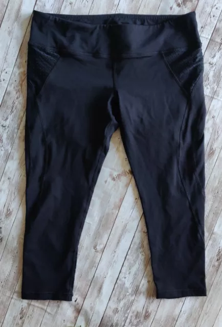 VMMA Vimmia Black Crop Capri Leggings Yoga Athletic Pants size XL