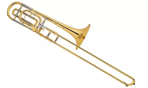 Funion Tenor B Flat F Trombone Bb/F Key Brass Instrument With Case