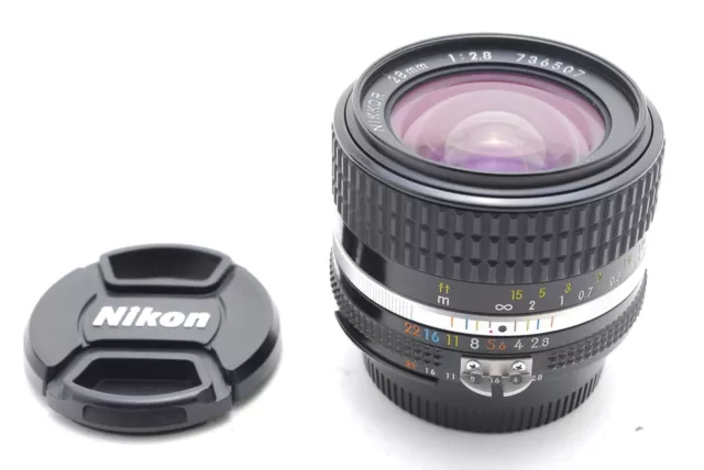 【MINT-】Nikon Nikkor Ais Ai-s 28mm f/2.8 Wide Angle Camera Lens From JAPAN