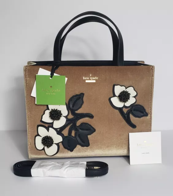 Kate Spade New York brown velour tote