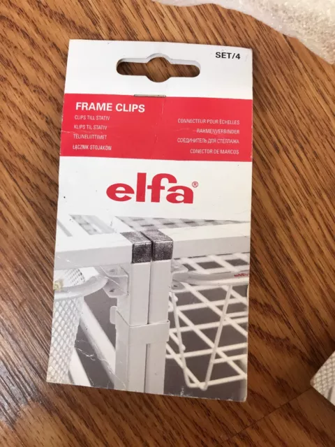 Elfa Storage Frame Clips Set Of 4 222514