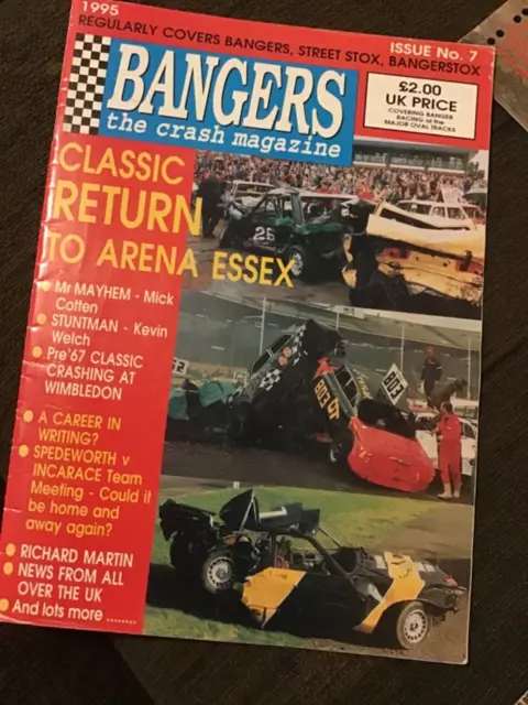 Bangers The Crash Magazine Banger Racing  Issue 7 - 1995