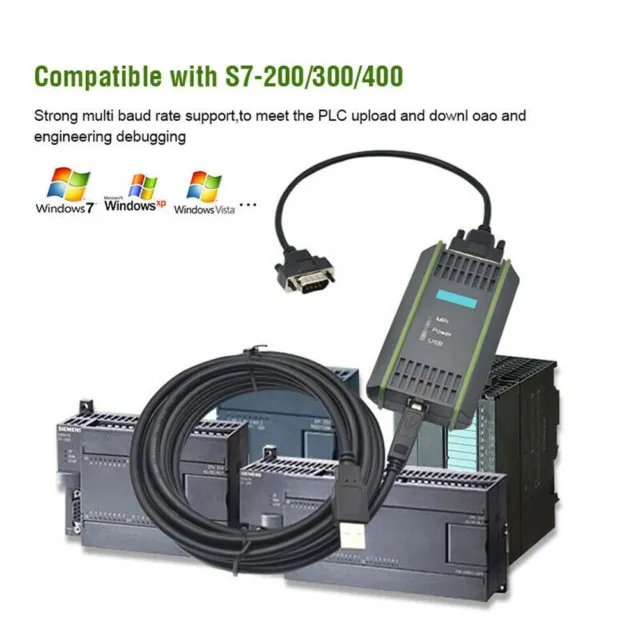 Câble de programmation USBMPI adaptateur USB pour Siemens S7 200/300/400 protec