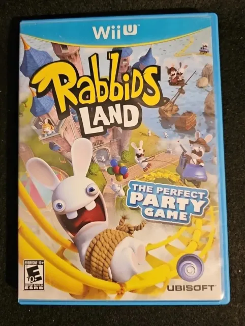 Rabbids Land (Nintendo Wii U, 2012) Complete With Manual Case Disc