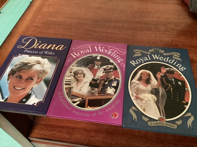 ROYAL FAMILY LADYBIRD books -Diana, Diana & Charles, Andrew & Sarah ...