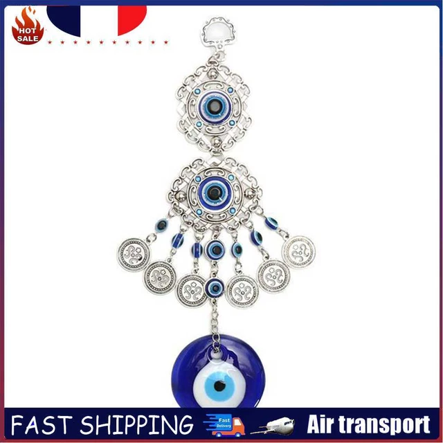 Turkish Blue Eyes Wind Chimes Wall Hanging Ornament Garden Home Decor (A)