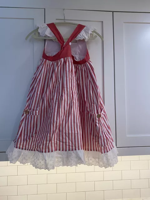 NWT WELL DRESSED Wolf Chambray Dress - Red/White Stripe- Size 12 ...