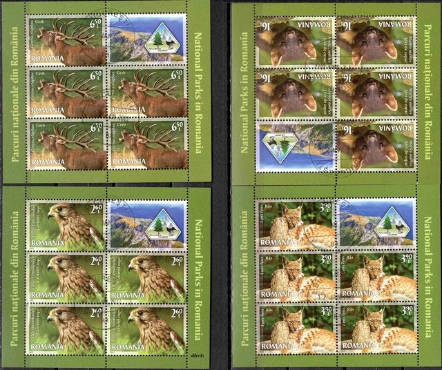 ROMANIA 2022 Birds, Vögel, Fauna, National Parks, Animals, used, gestempelt
