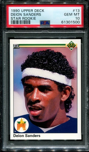 1990 Upper Deck Star Rookie #13 Deion Sanders Rc Yankees Psa 10 A5163-500