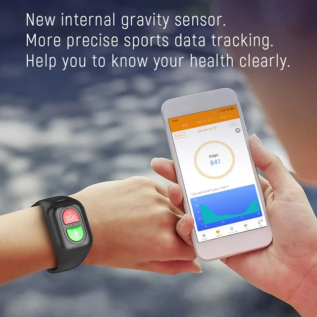 USER FRIENDLY FALL Detection 4G Smart Watch with Heart Rate Monitoring ...