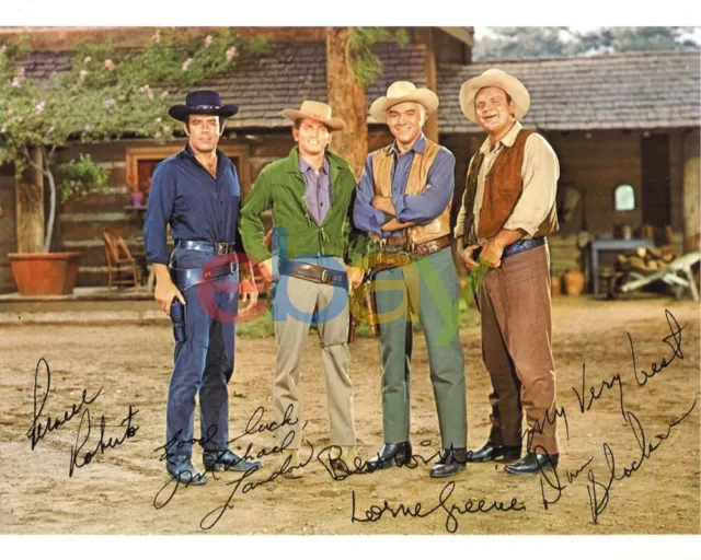 Bonanza Cast Signed 8x10 Autographed Photo reprint