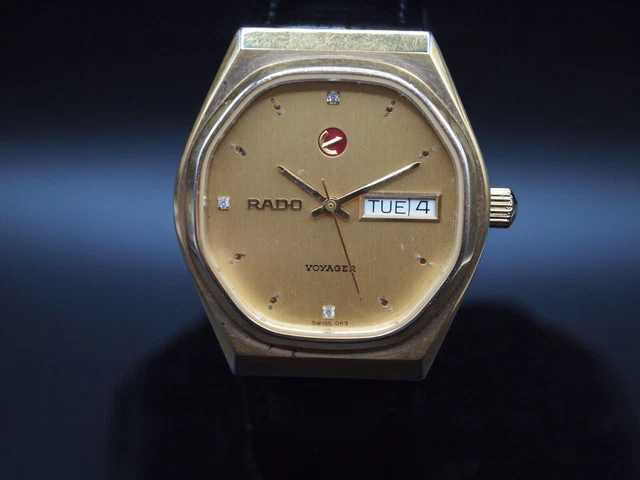Rado voyager gold plated shop
