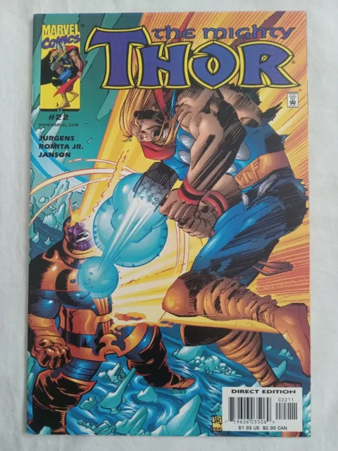Thor 22 2Nd Series 1998 Nm High Grade Comic Book Marvel April 2000 Thanos Mangog