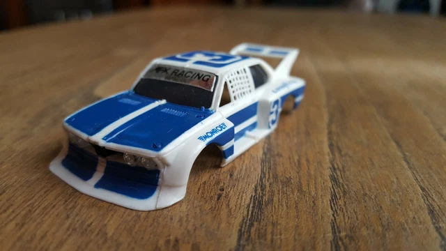 Carroserie Original tomy AFX BMW 320i Blanc/bleu ho slot car