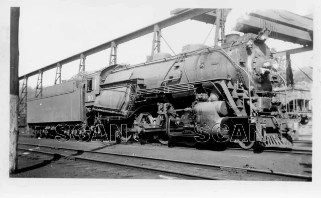 0B723 RP 1936/50s LEHIGH & HUDSON RIVER RAILROAD 2-8-2 LOCO #90 BETHLEHEM PA