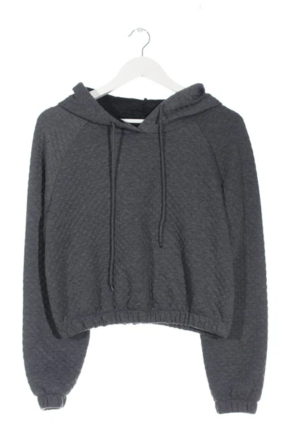 Felpa con cappuccio Shein donna taglia DE 38 grigio chiaro look casual