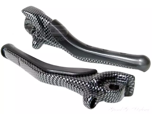 Palanca de freno izquierda y derecha en Carbon Look para Yamaha Aerox MBK Nitro 50 2