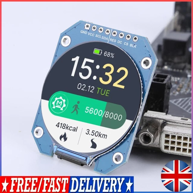 1.28 INCH TFT Display Module GC9A01 HD IPS LCD Screen Display Module ...