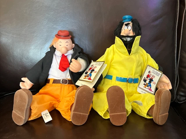 Lot of 2 Vintage Popeye Dolls , WIMPY 12” / BRUTUS 13” Lot of 2 Vintage Popeye Dolls , WIMPY 12” / BRUTUS 13”